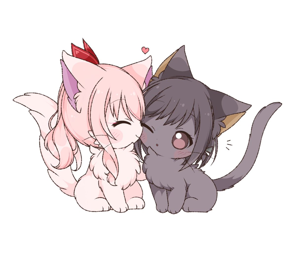 プロセカ「プロセカ擬獣化!
みずえな🎀🎨🐈💗 」|リンゴ雨🌷︎のイラスト