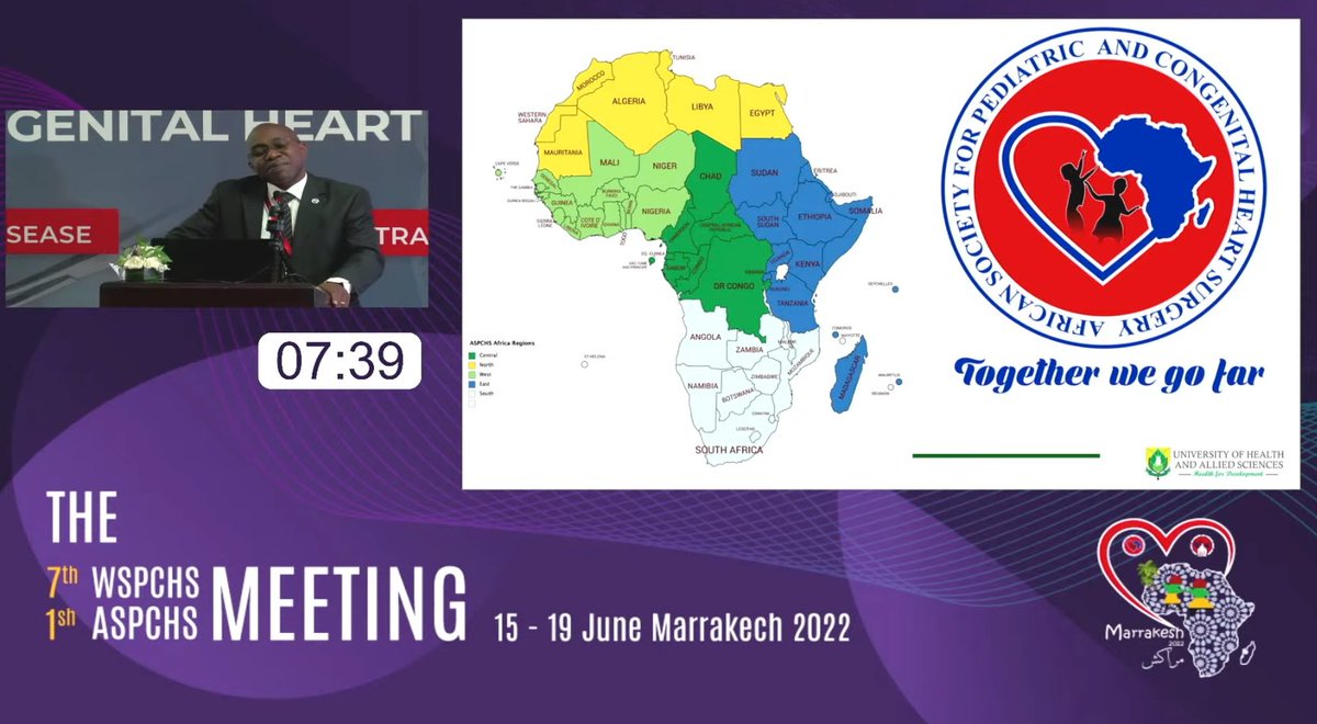 DVervoort94's tweet photo. "What do guidelines say about people like this, who are everyday cases in Africa?"

👏 Presidential Address by Prof. Frank Edwin, President African Society for Pediatric &amp; Congenital Heart Surgery, on political prioritization for pediatric/congenital 🫀 surgery. #PCHMarrakesh2022 https://t.co/TiH8gv81VO