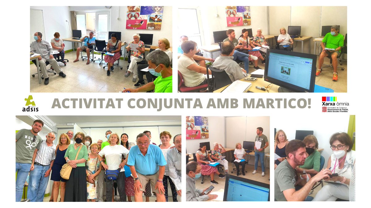 En la programació d'estiu hem inclòs algunes activitats en col·laboració amb el Punt <a href="/OmniaMartiCo/">Òmnia PES Martí-Codolar</a>... dimarts passat, el taller conjunt d'ús d'smartphone va estar tot un èxit!