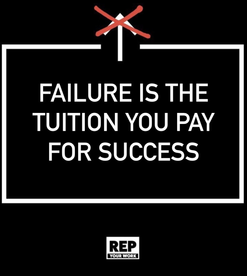 RepYourFail's tweet photo. Keep paying that tuition until people start paying you for your expertise! #RepYourFail #RepYourWork #WalterBrunellQuote #MakeMistakes #MakeItUgly #ComfortZoneChallenge #InstaQuotesDaily #qotd🌸 #InstaGood #InspirationalThoughts #FailureQuotes #FailForward #FailQuotes #Inspire https://t.co/JDVprY542I