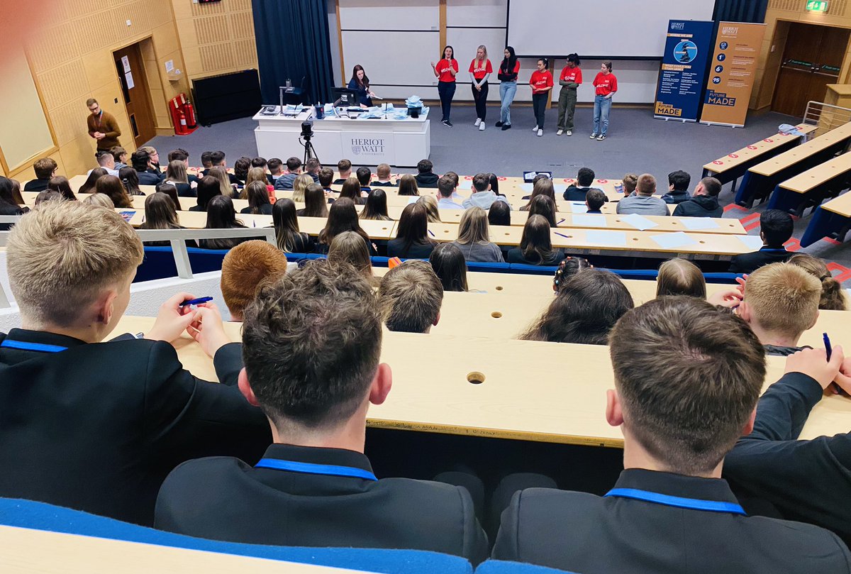 WoodmillHigh's tweet photo. Big Thank-you to the Academic Staff and very helpful Student Ambassadors from Heriot Watt University who supported our Woodmill sixth years today on their visit. @HeriotWattUni @fifepedagogy @carrielnds #LearnRespectSucceed #WeAreWoodmill https://t.co/tx0EicBccy