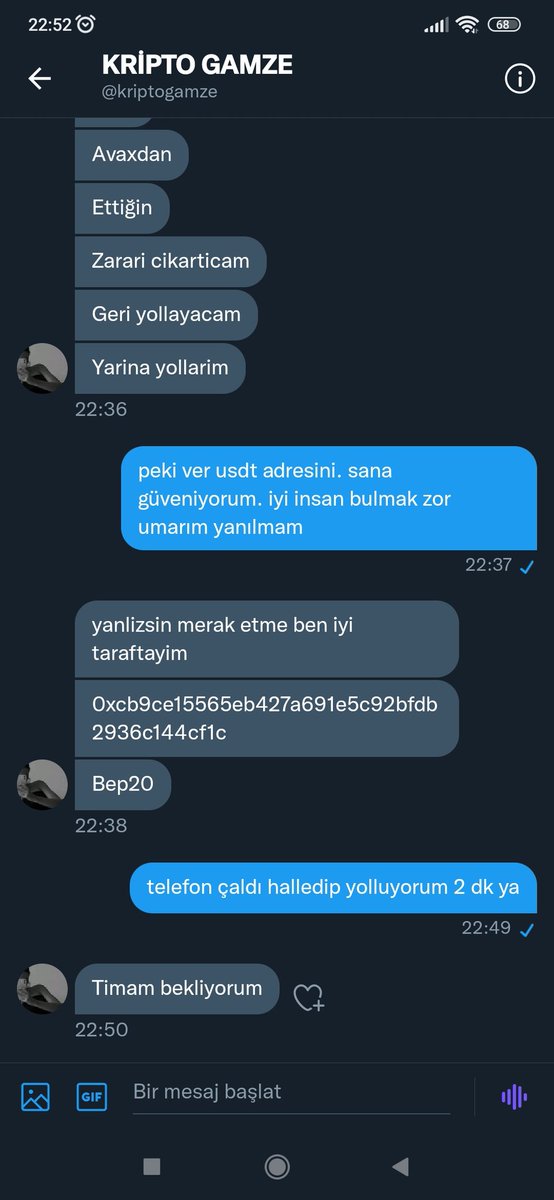 KriptoTutucu's tweet photo. #kriptogamze @kriptogamze @stevedabitcoin @paradotor
@EylemCulculoglu 
 #BTC #EthereumNFT  Kendisini Kripto Gamze ismiyle tanıtan kişi dolandırıcıdır. Dikkatli olun. https://t.co/bXEnXDOUC7 https://t.co/oMnsHzfhPa
