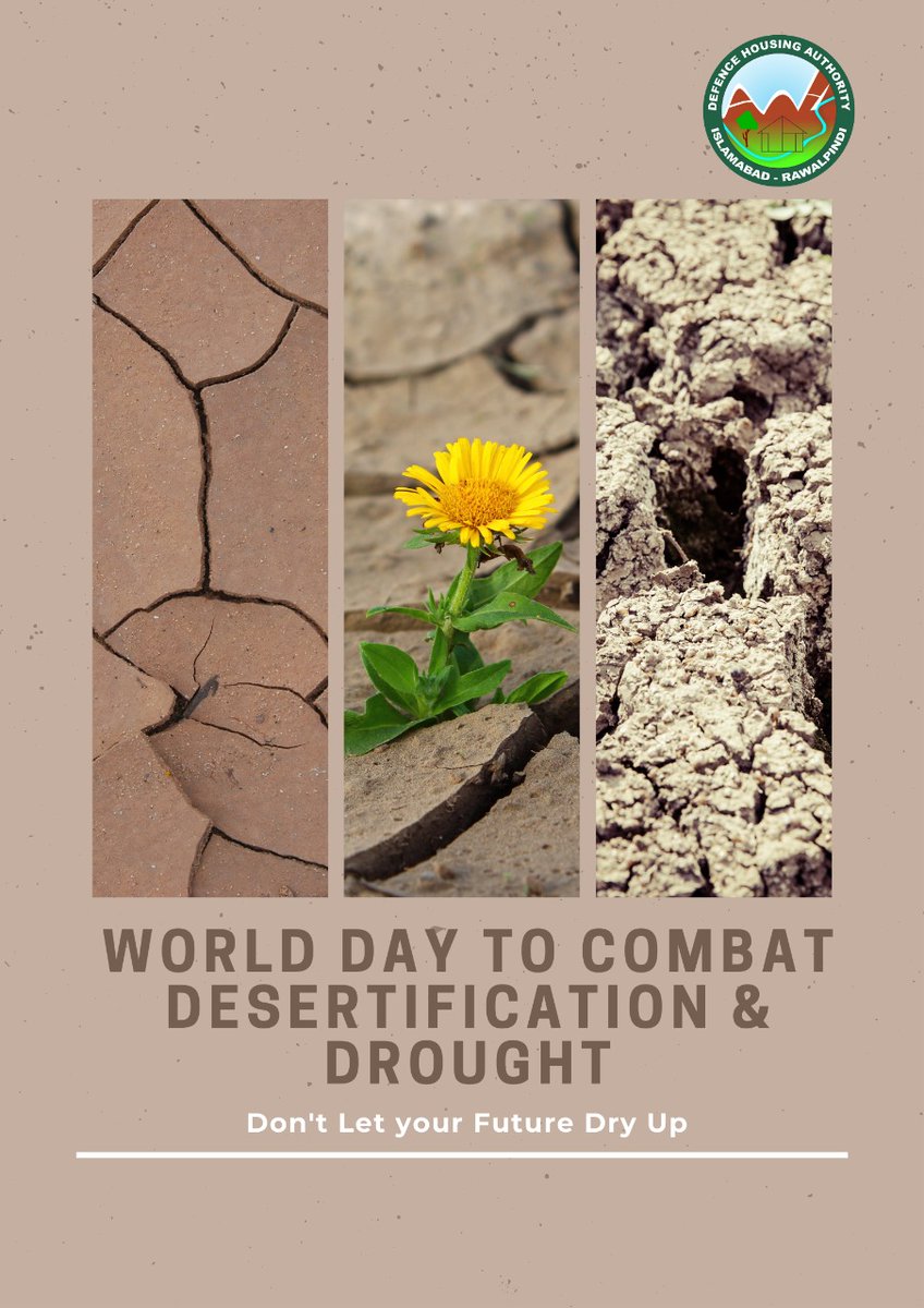DHAIR_Official's tweet photo. - Don’t let our future dry up. Conserve water and save the planet from droughts.

@UN @ClimateChangePK @UNCCD @PakEPAIslamabad @wef @UNFCCC #DroughtDay #DesertificationAndDroughtDay #Desertification #ClimateEmergency #ClimateCrisis #droughts #Dha #Awareness #SaveWaterChallenge https://t.co/GitEg3SJBk