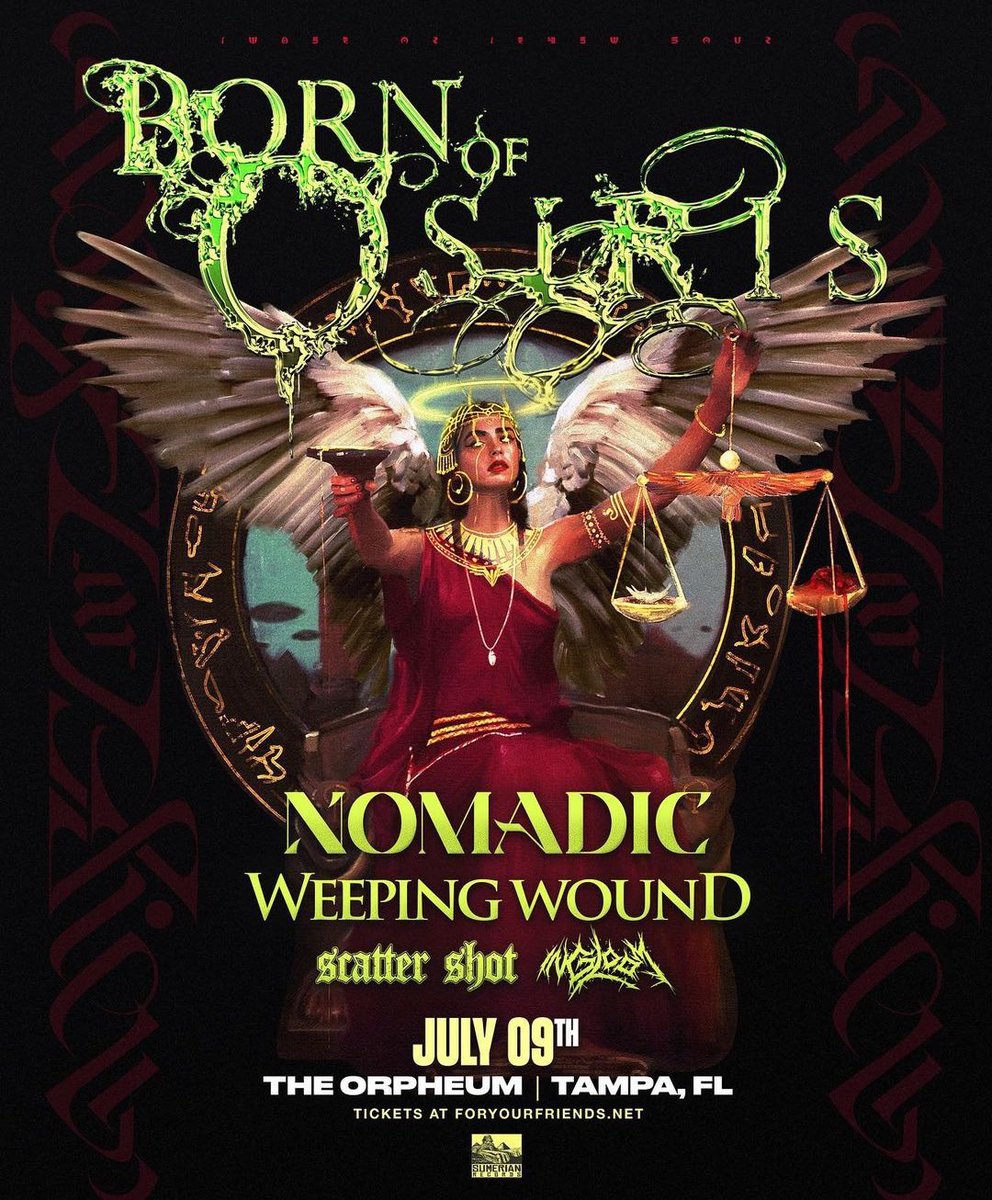 ScatterShotFL's tweet photo. Ripping a gig in Tampa with @bornofosiris4 @NOMVDIC @weepingwoundfl and In Gloom. https://t.co/BhT47RXMhd