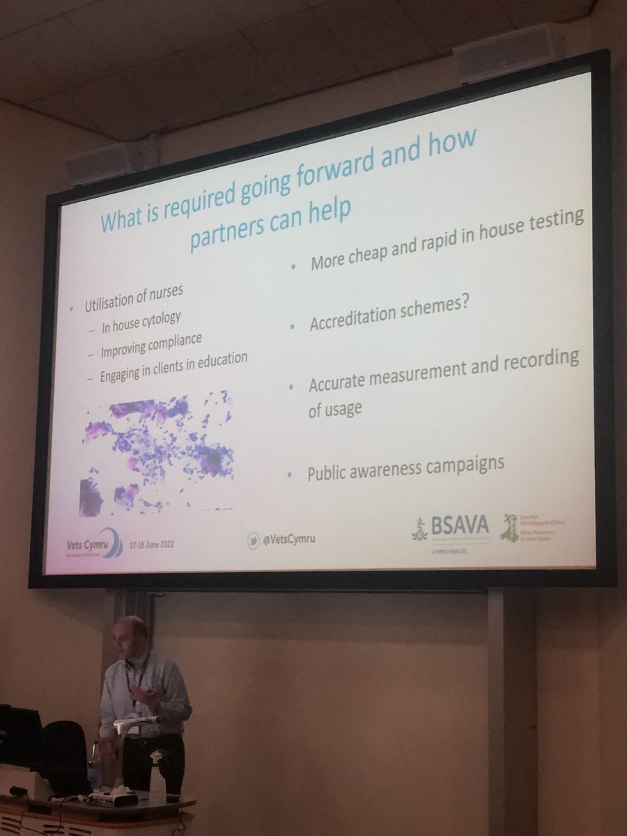 Ian says “Nurses are fantastic”. Yes, yes they are 💖 <a href="/thebsava/">BSAVA</a> <a href="/VetsCymru/">Vets Cymru</a> #vetscymru2022 #whatvnsdo