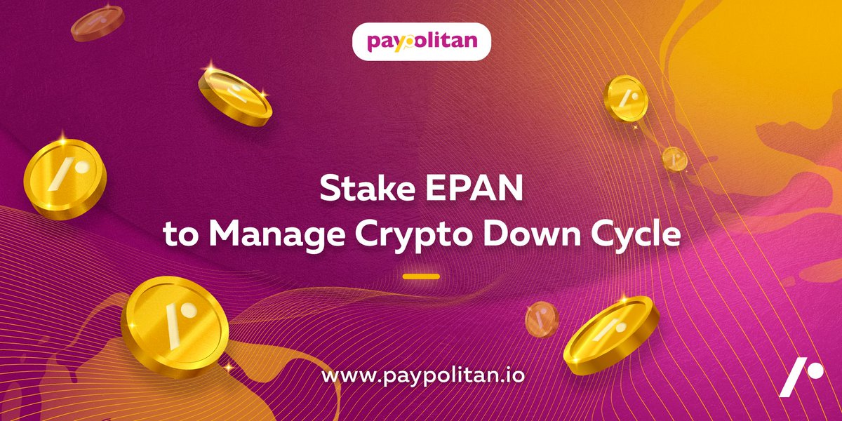 paypolitan's tweet photo. Even in a bear market or downtrend, #staking and #DeFi yield farming, for example on #EPAN, can help level out returns and provide support to ensure your actual crypto balance is constantly growing. https://t.co/ZBt3q8TpC4