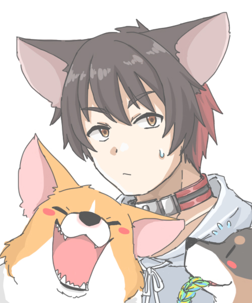 コーギーのtwitterイラスト作品