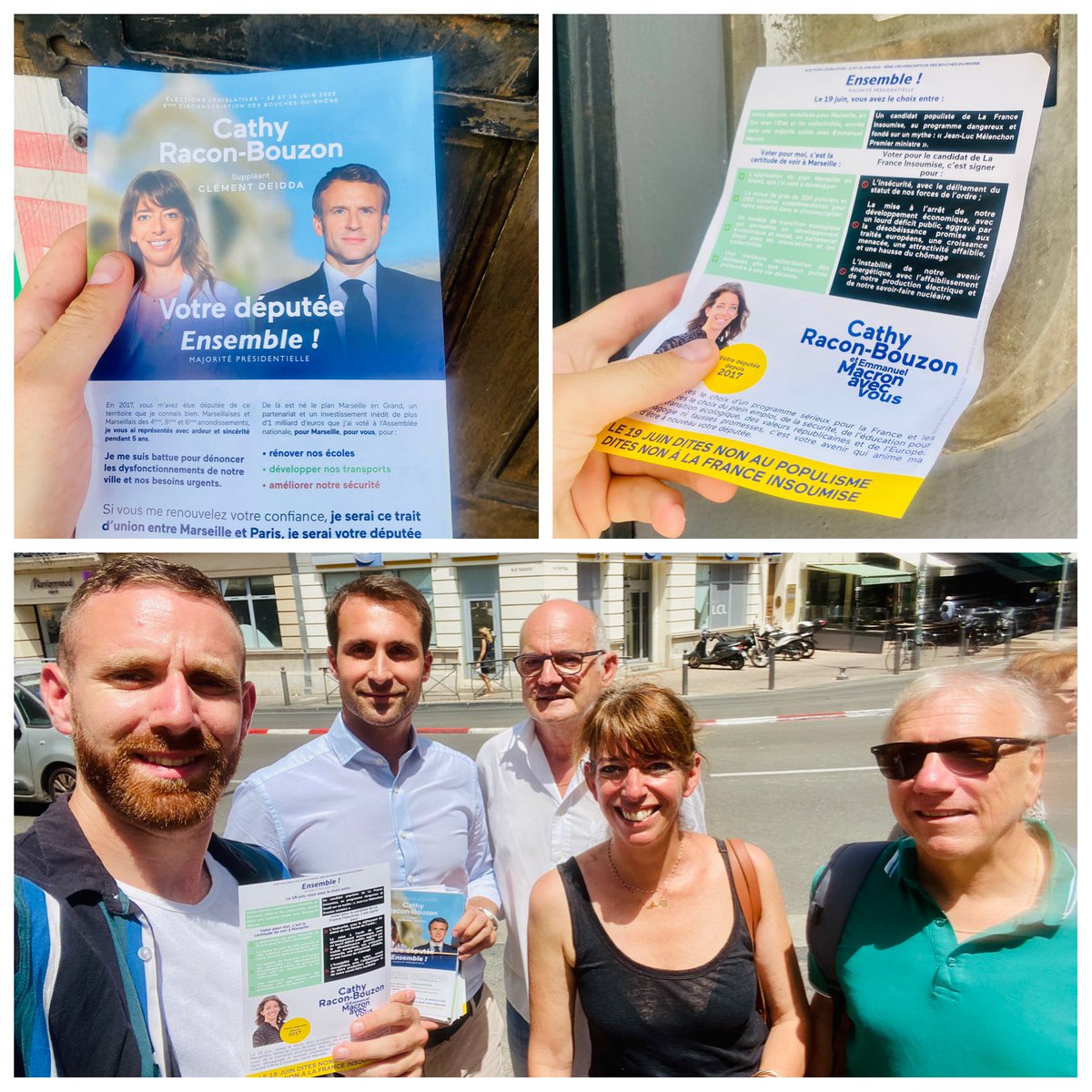 🔹 Jusqu’au bout pour notre candidate <a href="/RaconCathy/">Cathy RACON BOUZON</a> ! Convaincre les habitants de la #Circo1305 à se rendre aux urnes dimanche !🚶‍♂️📫

Convaincre #ensemble pour la #MajoritePresidentielle ! 🗳

Pour dire OUI à un projet ambitieux mais réaliste !

#Avecvous pour une majorité solide🇫🇷