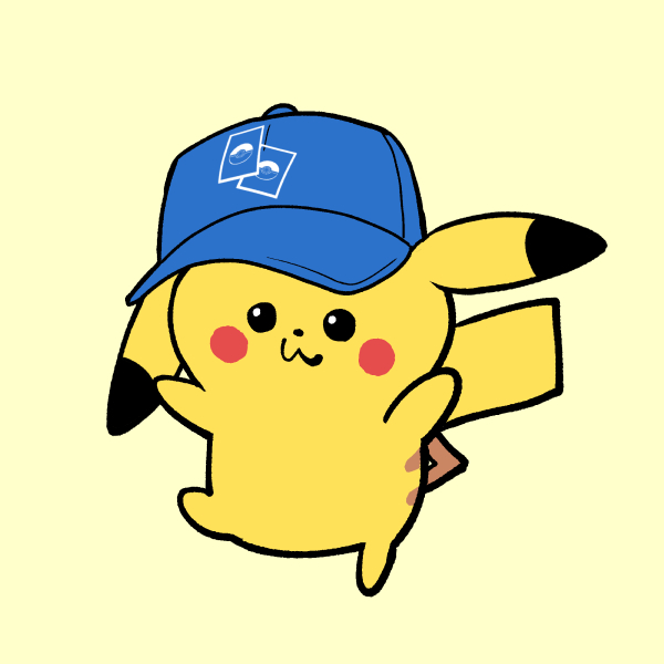 pikachu hat no humans pokemon (creature) clothed pokemon solo blue headwear baseball cap  illustration images