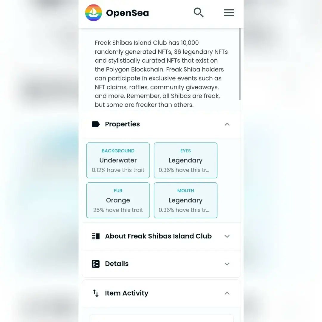 FREAK SHIBAS ISLAND CLUB 
🚀🚀🚀!!!!!ON OPENSEA NOWW!!!!!🚀🚀🚀

Freak Shibas Island Club has 10.000randomly generated NFTs , 36 legendary NFTs and stylistically curated NFTs that exist on the Polygon Blockchain.

OpenSea: opensea.io/collection/fre…

#NFT #NFTs <a href="/opensea/">OpenSea</a> #opensea