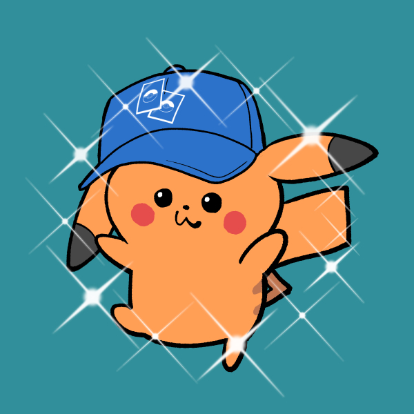 pikachu hat no humans pokemon (creature) clothed pokemon solo blue headwear baseball cap  illustration images