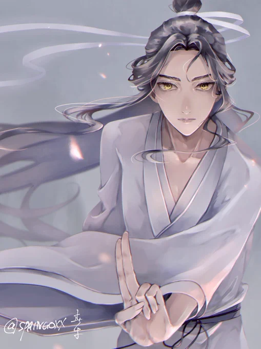 #TGCF #謝怜#XieLian 花冠「武神」これは一念橋イメージですが、花城と郎千秋の間に割って入った場面は衝撃的でした 