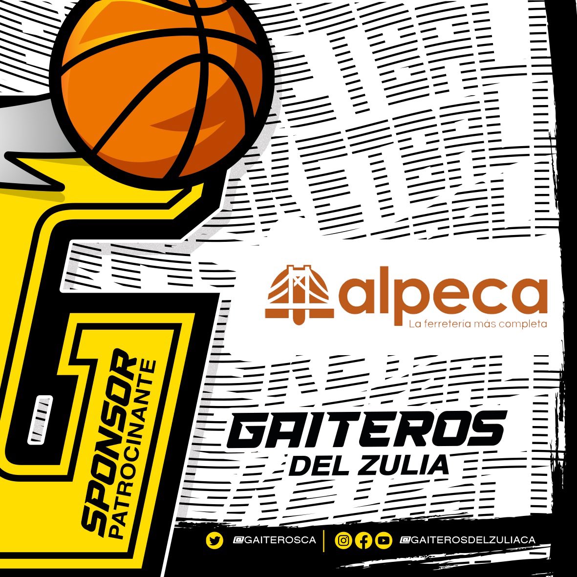 GaiterosCA's tweet photo. Le damos la bienvenida a nuestro equipo como patrocinador a :@alpecamcbo para la nueva temporada 2022 de la @spbven #alpeca #maracaibo #gaiterosdelzulia #patrocinadores https://t.co/lpZ7P2vkjh