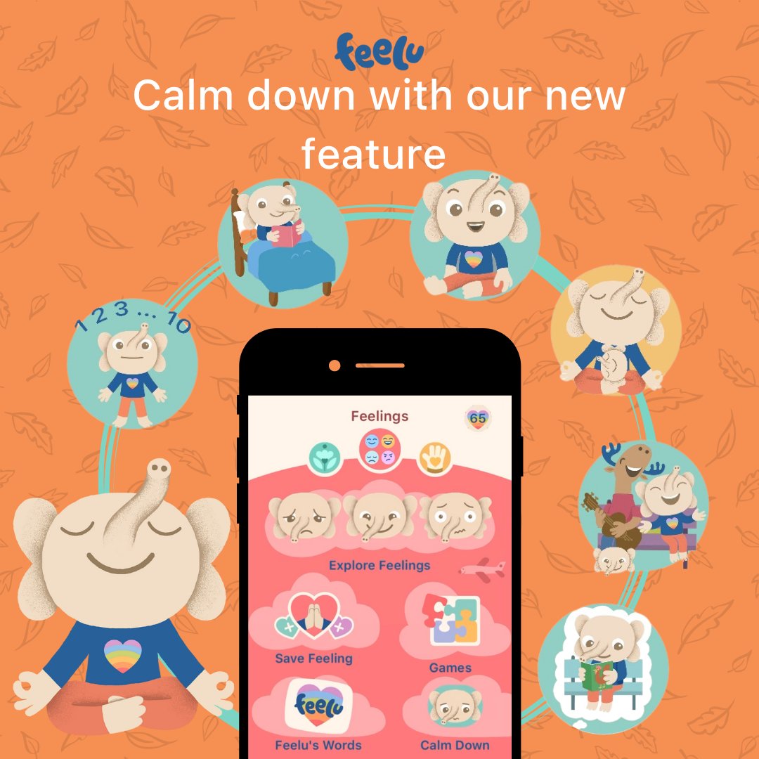 AppFeelu's tweet image. Stay calm with Feelu! 
Feelu works with #kids by allowing them to self-learn their #emotions and appropriate emotional responses. We have designed this comprehensive set of story-based learning games to assist kids who would prefer to self-teach and discover their emotions.