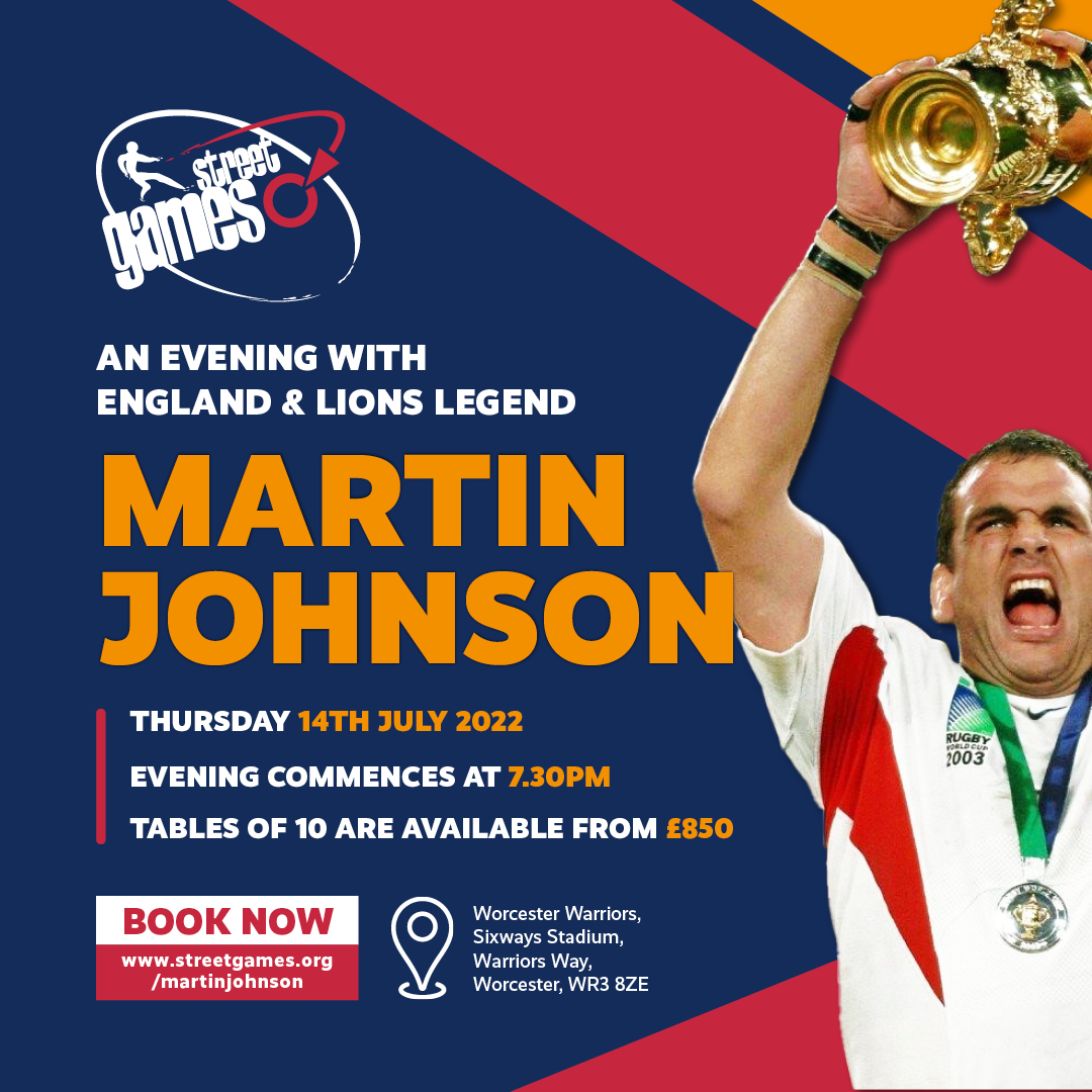 Head to Sixways on Thursday 14 July for an evening in the company of World Cup-winning England rugby captain Martin Johnson, CBE.

For more information, please click here: bit.ly/MartinJohnsonD…