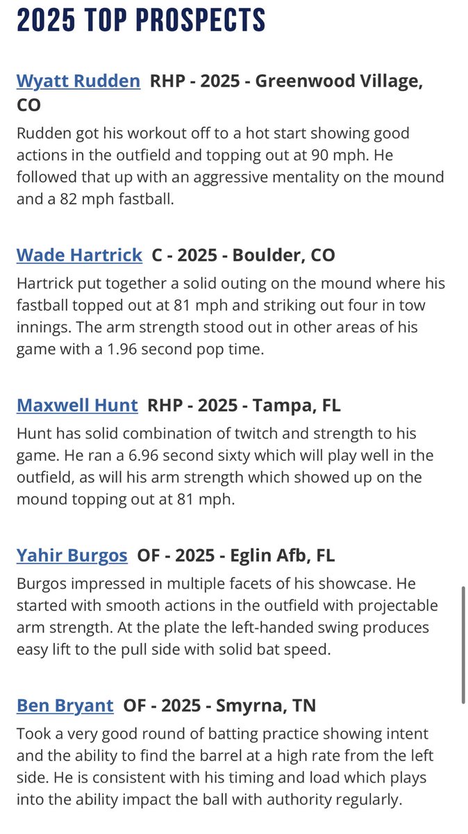 Top Prospect List from the National Academic Showcase 

<a href="/PG_Scouting/">Perfect Game Scout</a> <a href="/PG_Uncommitted/">PG_Uncommitted</a> 

🔗 perfectgame.org/events/Showcas…