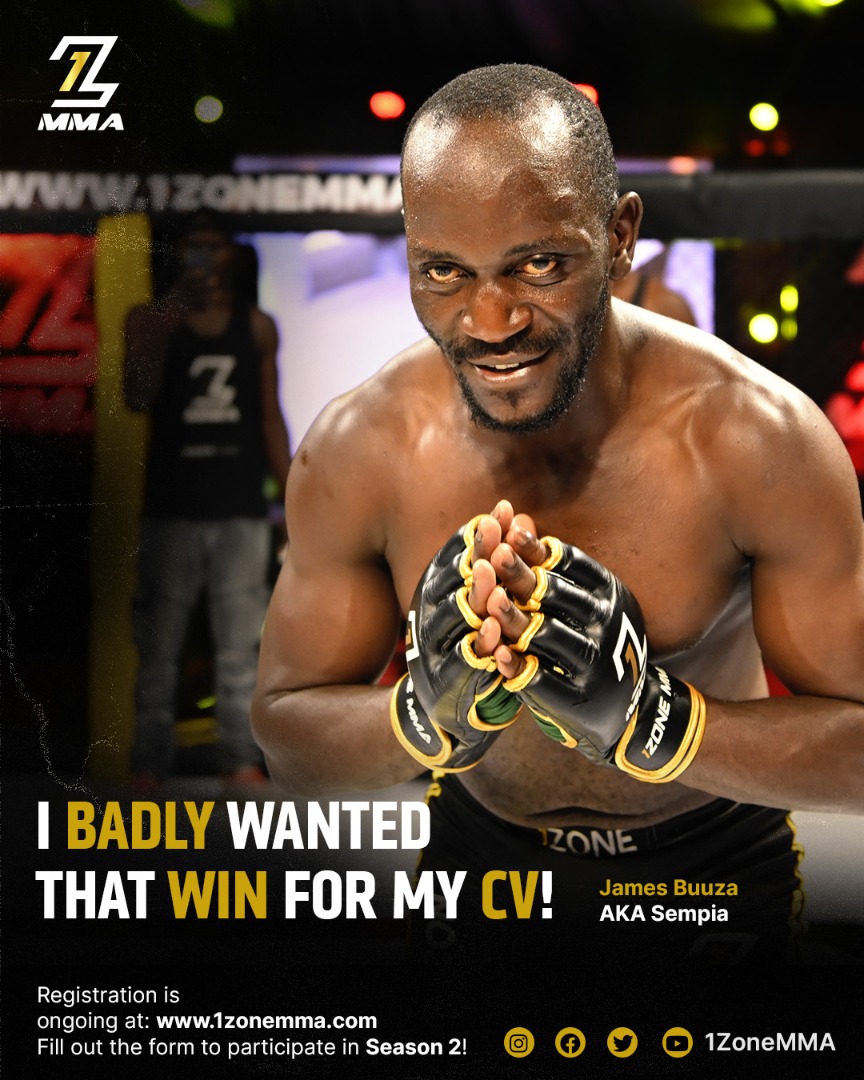 1zonemma11's tweet photo. ames Buuza AKA Sempia was the hungry tiger desperate for another win on the stage that night. He poured out his skills in his 1 off with the gladiator Jackson. A. Mawanda and bagged another win onto his CV.
#MMAUganda
#MMAHasArrived
#1ZoneMMA
#Season2
#TrainingStartingSoon https://t.co/X2BOQTY60C