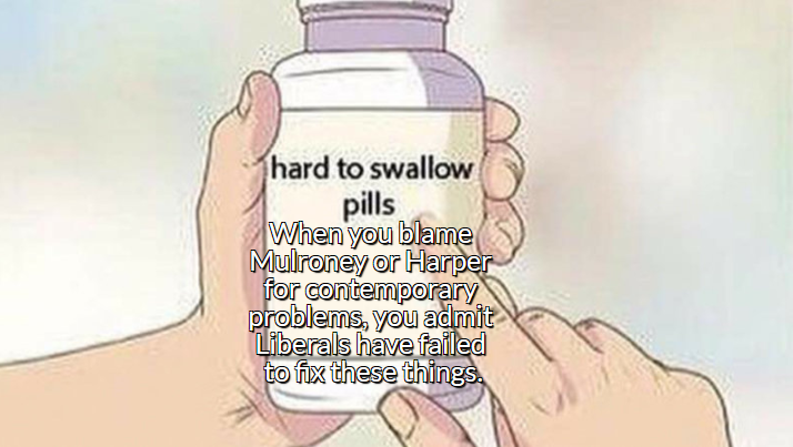 Tori_TLCR's tweet image. Brian Mulroney and Stephen Harper are not the reason problems still exist today. When you say that they are, there's an implicit admission that the Liberals have failed to make things better in the nearly 20 years they've governed in between these Conservatives. #cdnpoli