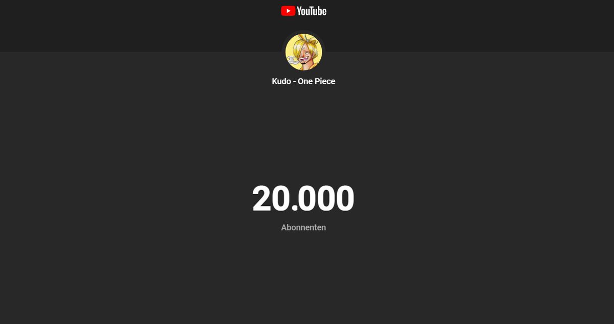 KudoFil's tweet image. Vielen Dank für 20.000 Abonnenten auf YouTube! 💛