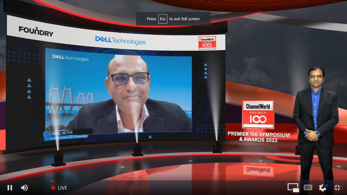 In a Minute!
#perfect 👏10 Hall of Fame Awards will be presented by <a href="/IManilsethi/">Anil Sethi</a> of <a href="/DellTechIndia/">Dell Technologies India</a> along with <a href="/yogsyogi1/">Yogesh Gupta</a> <a href="/FoundryIDG/">Foundry</a> only at #premier100 #premier100Awards #live! 
<a href="/CIOonline/">CIO.com</a>