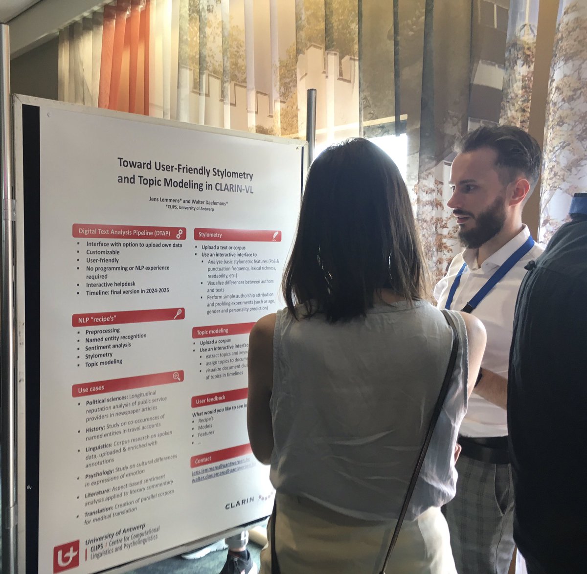 User-friendly stylometry for CLARIN-VL by Jens Lemmens at #clin32 #stylometry