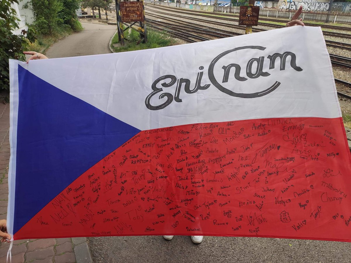TemariJana's tweet photo. Dear @ericnamofficial get well soon, your Czech Nam Nation will wait for you.
#ericnam #czechnamnation #czechfans #prague https://t.co/q05X2MZvgC