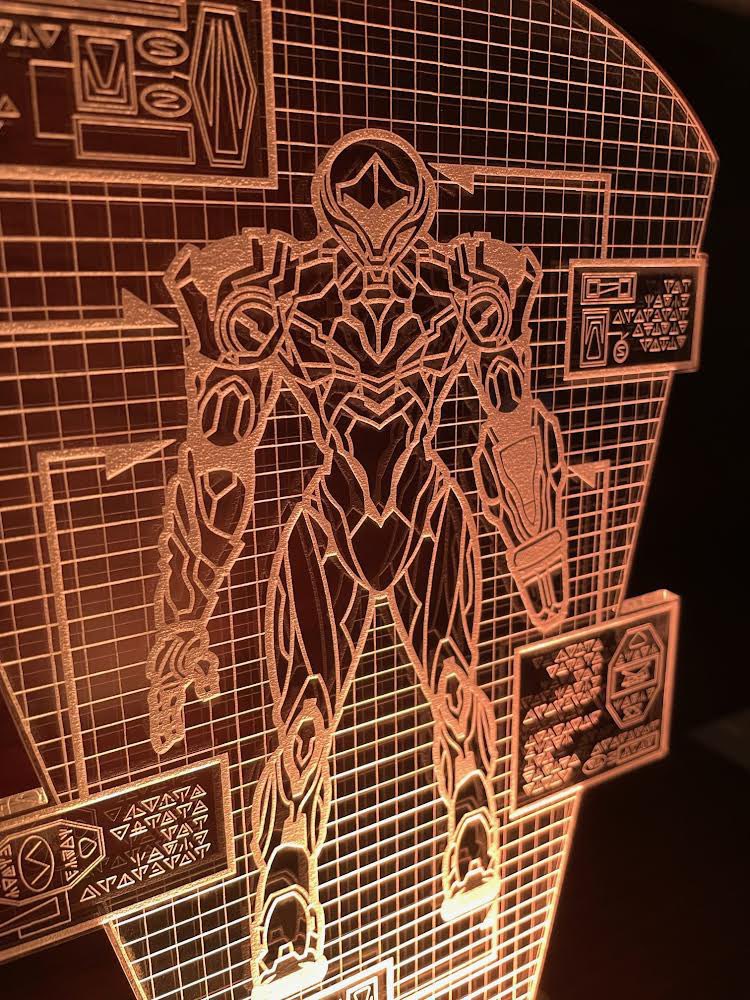 Sharkteath's tweet photo. 💫Metroid lamp limited pre orders💫

Back by popular demand, I’m doing another limited run of Samus lamps. $55 +shipping, first come first served. DM me to get on the pre order list. Only 30 slots.

These won’t be available on my regular shops or Etsy, RTs are appreciated 🙏🏽 https://t.co/9A7VHS4crJ
