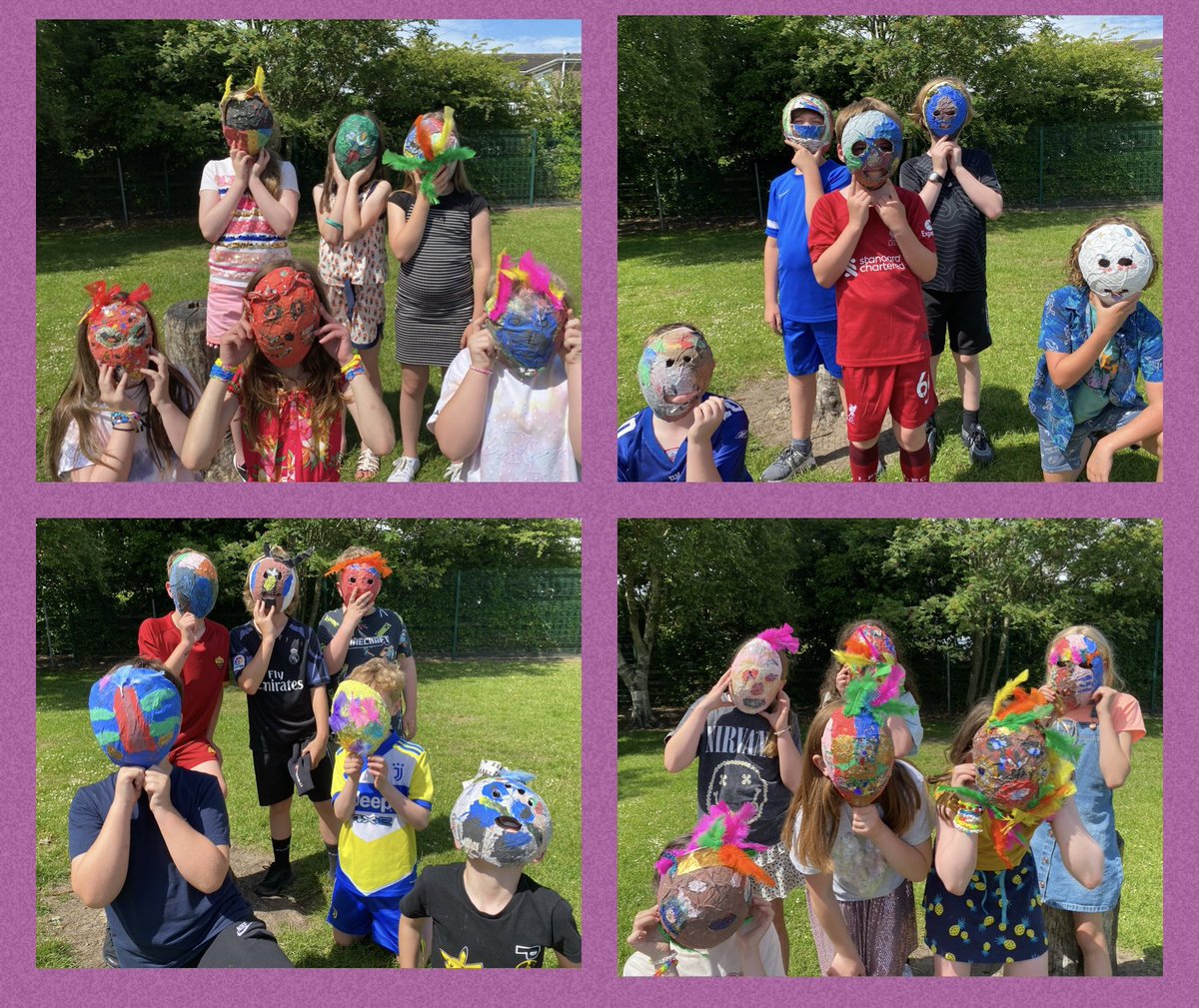 Year4TSP's tweet photo. Take a look at our Mayan Masks! From celebration masks, to animal inspired designs, our masks truly showcase just how creative we are! 🎭👺🎨 #TSPArt #TSPHistory #MayanMasks https://t.co/NYjAfIYuet