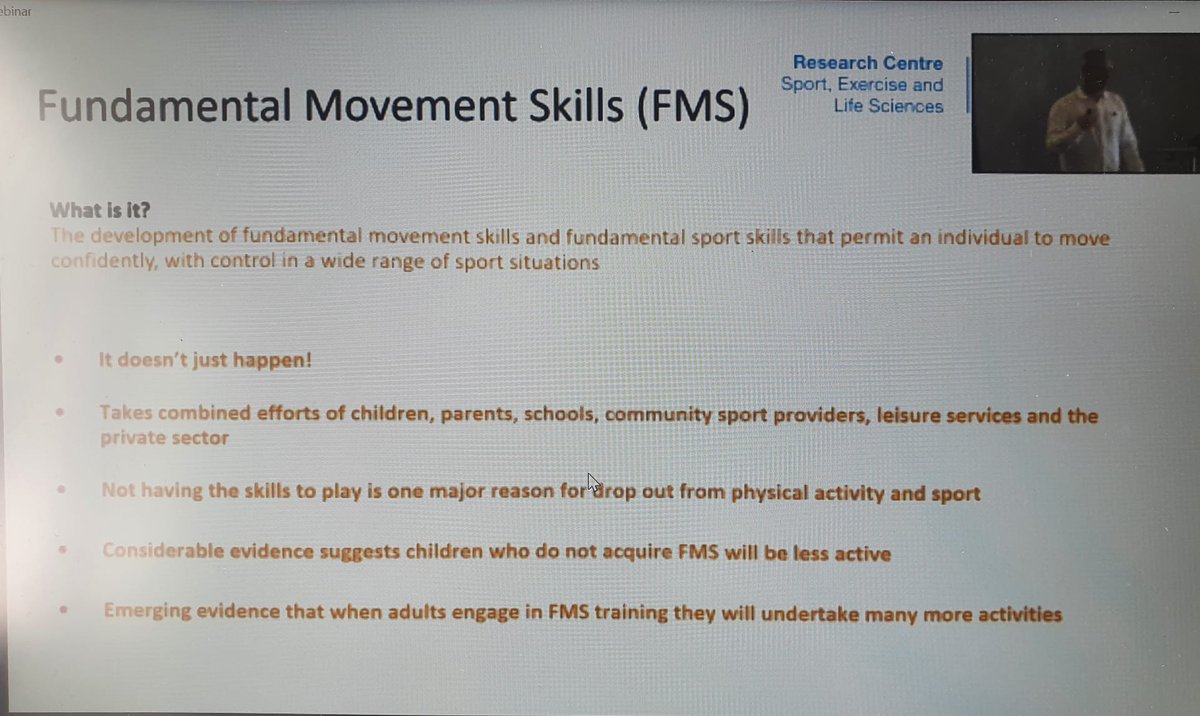 HCPA11's tweet photo. Professor Michael Duncan of @CovUni_SELS spoke to the HCPA about screening and monitoring competence and #physicalliteracy in children. Functional movement skills taught at a young age improves participation in #Sport and #activity in the long-term. https://t.co/SY9aiMnYwe