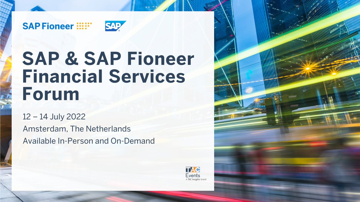KarstenEgetoft's tweet photo. Just a few weeks to go to our @SAPBanking and @SAPFioneer #FSI industry event in Amsterdam. 
Have a look at our agenda and save your ticket here: https://t.co/PG6sjE71lx  

#fsforum @KMcDTech @annaflacher https://t.co/mCyoL9w2j2