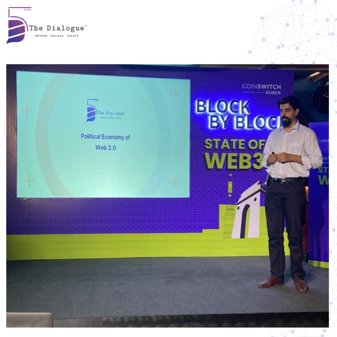 _DialogueIndia's tweet photo. ➡️@kazimriz unpacks the current regulatory landscape, challenges, best practices being followed in other countries, &amp; other macro policy challenges and opportunities, at @CoinSwitchKuber’s #BlockbyBlock initiative that seeks to nurture the nascent web3 ecosystem in India. https://t.co/fqVvY0T1WO