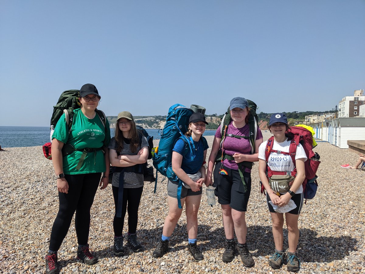 IscaExeter's tweet photo. More Isca Year 9s have completed their qualifying expeditions this week for their Bronze level Duke of Edinburgh award.
Well done to all for meeting the challenge of the weather today, we hope there were some cooling breezes coming off the coast for you all!
@TedWraggTrust @DofE https://t.co/nj8M7AjoP4