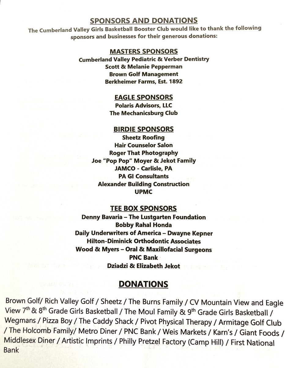 ⛳️Great day to golf! THANK YOU to our sponsors and for the donations given by so many to make today’s event a great one ⬇️😃
