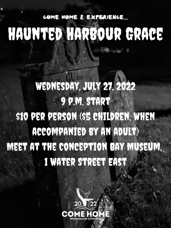 cbmuseum1870's tweet photo. He’s back…

Undertaker Rogers makes a summer appearance during Come Home 2022! 

Meet at the Museum at 9 p.m. on Wednesday, July 27, for a special edition of Haunted Harbour Grace. 

Admission is $10 per person ($5 for children, when accompanied by an adult). 

(1/2) https://t.co/zzSDdC4eCv