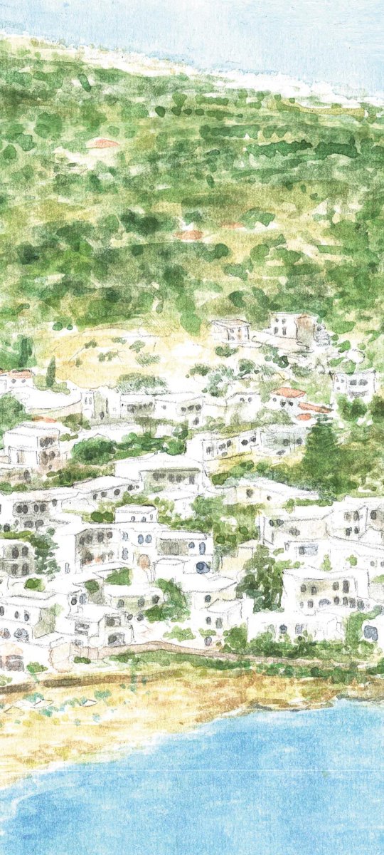 StaridasGeo's tweet photo. Lucky enough to have an artist brother. I provided him an aerial oblique view of that beautiful resort on #Crete and he drew this awesome oil-painting! I then made a map on it with #ArcGISPro and #MapsforAdobe
#cARTography #MakingMapsPretty https://t.co/aYLvoJuUdb