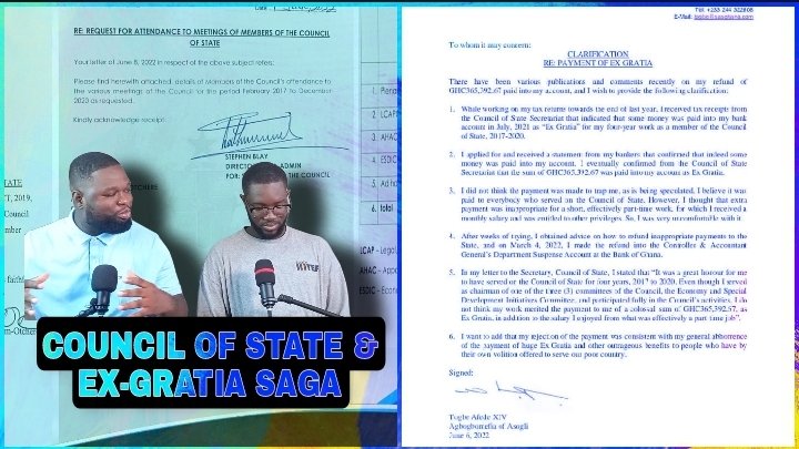 wetindey_happen's tweet photo. EPISODE 15:Watch full Episode on our YouTube channel:
https://t.co/PelEIiSIks

“The country is broke”, but almost half a million cedis given to part-time council of state workers as appreciation (ex-gratia) after 4 years.
#YouTube #Ghana #EconomicCrisis #economy #COVID19 https://t.co/zZaTKQWNcR