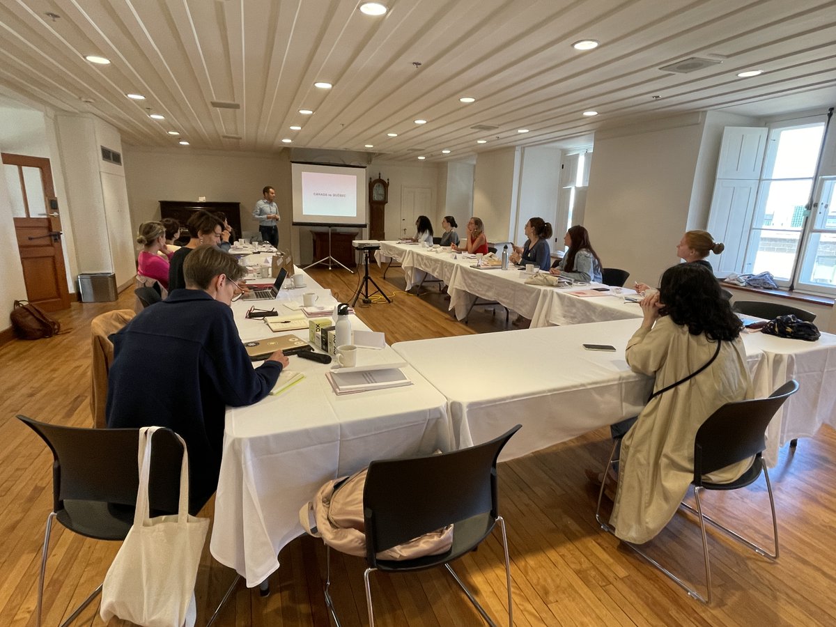 ofqj_france's tweet photo. C'est déjà la fin de la belle mission des #entrepreneures de la délégation "Elles osent en #GrandEst" dans la ville de #Québec : une rencontre avec @_F_Sanchez, Consul général de France à Québec, des ateliers et des conférences sur l'entrepreneuriat... #CoopérationFrQc https://t.co/WiubrgTtK6