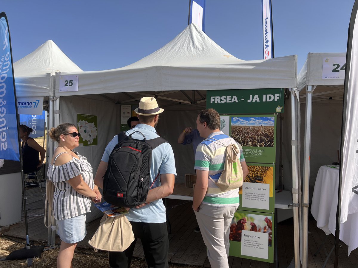 FrseaIDF's tweet photo. #TechandBio par @CAIDF en @Departement77 , inauguration par @VLacroute. Échanges sur les enjeux de l’agriculture biologique avec Stéphane Besnard, responsable du dossier @GUEHERVILLE @TorpierC . @FDSEA77 https://t.co/9VgYznlPcD