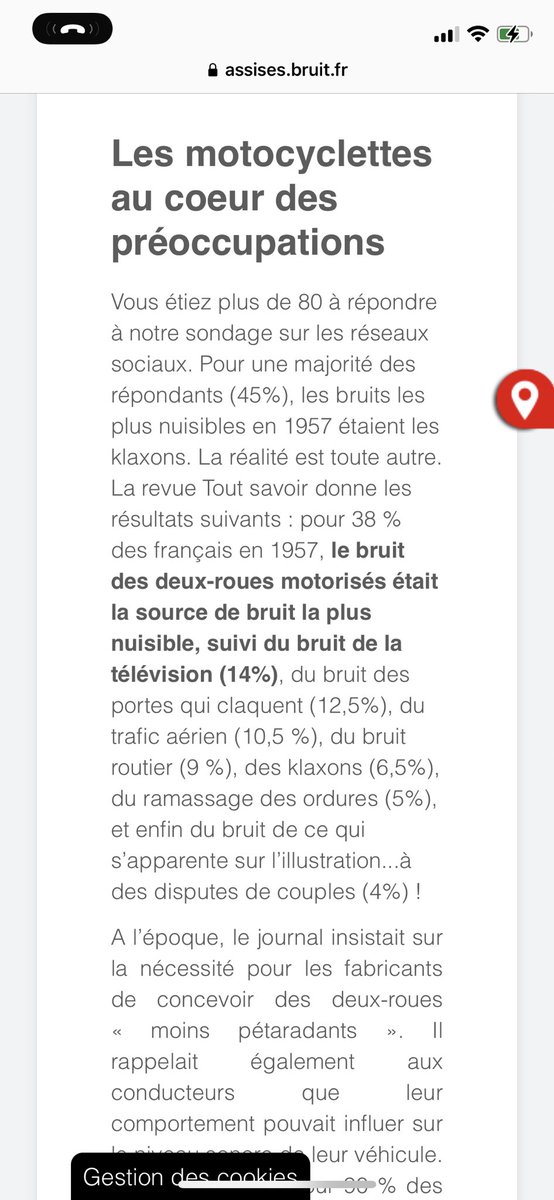 Déjà en 1957 le bruit des #2RM était considéré comme la source de bruit la plus dérangeante, aujourd’hui c’est toujours pareil voire pire. assises.bruit.fr/programme-des-…