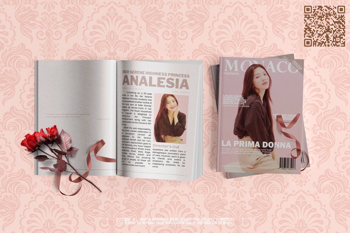 ㅤ
  
       Silver Jubilee  ⵓ  La Prima Donna
       A Concert Aria starring Analesia 

       Analesia’s Cut. 
       tinyurl.com/SJAnalesiaMag

                  #LaPrincesseSilverJubilee 
  
ㅤ