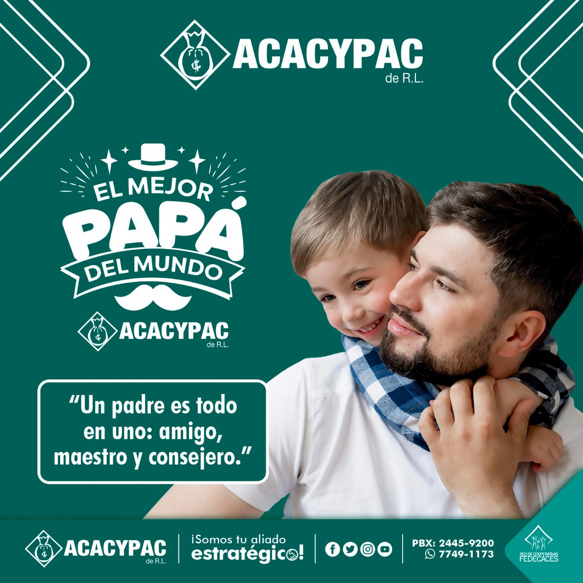 Felicidades a todos los padres de nuestro país.