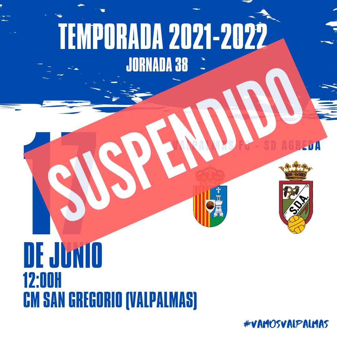 ⚠️⚠️⚠️⚠️⚠️⚠️

Debido a las altas temperaturas, la <a href="/futbolaragon/">Real Federación Aragonesa Fútbol</a> ha acordado la suspensión de todas las competiciones oficiales que se iban a  desarrollar este fin de semana. Cuando se pueda, se regularizarán las competiciones y los calendarios oficiales.

¡Por la sombra! 💙⚽🌴