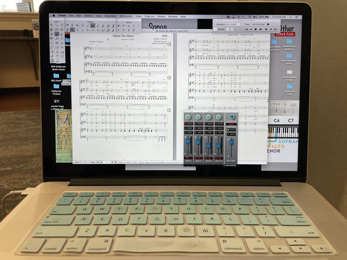 MonsterAMusical's tweet photo. This summer I’m updating Vocals to a more realistic key on @MonsterAMusical. After 1st public reading, was able to hear beautiful voices sing the songs. This also allowed me to hear when they were straining. So reworking. #MusicalTheatre #Theatre #writing #Songs #MonsterMusical https://t.co/TGmDFCqRD2