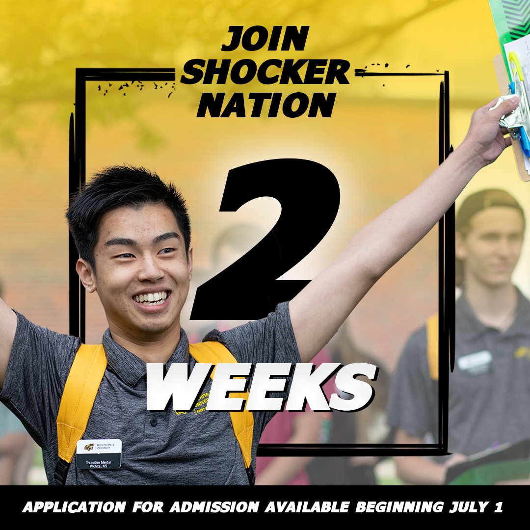 2⃣ WEEKS until the fall 2023 application opens!! Mark your calendars now for July 1! #TexasShockers 🖤💛