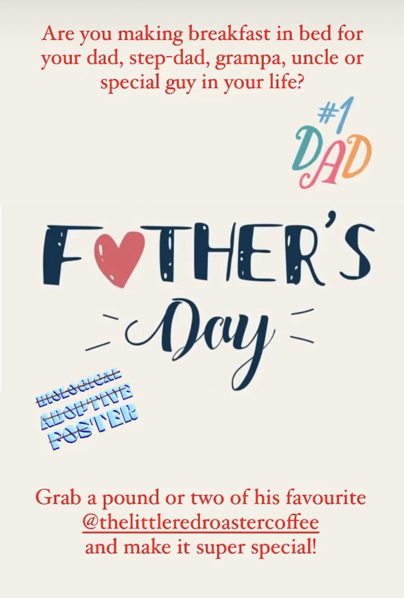 coraliew's tweet image. Need some top notch #Coffee to treat your dad, step-dad, grampa or father-figure this weekend? Message to order some delicious #TheLittleRedRoaster coffee! Pick up or delivery in #ldnont