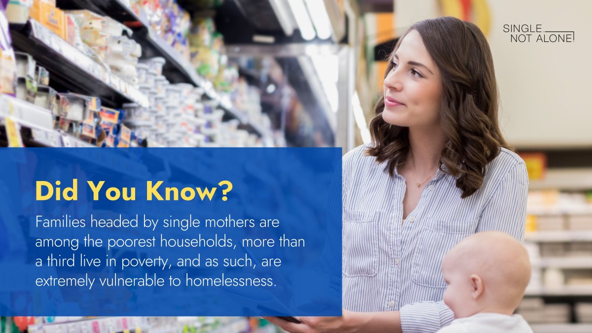 _singlenotalone's tweet photo. Unfortunate facts from the 2021 @uscensusbureau.
27.7% of single mother families were “food insecure" last year. Everyone deserves access to food. Please share and spread awareness so we can do our part in supporting single mothers and their children.
#SingleNotAlone #SingleMom https://t.co/q6NdxZTeDF