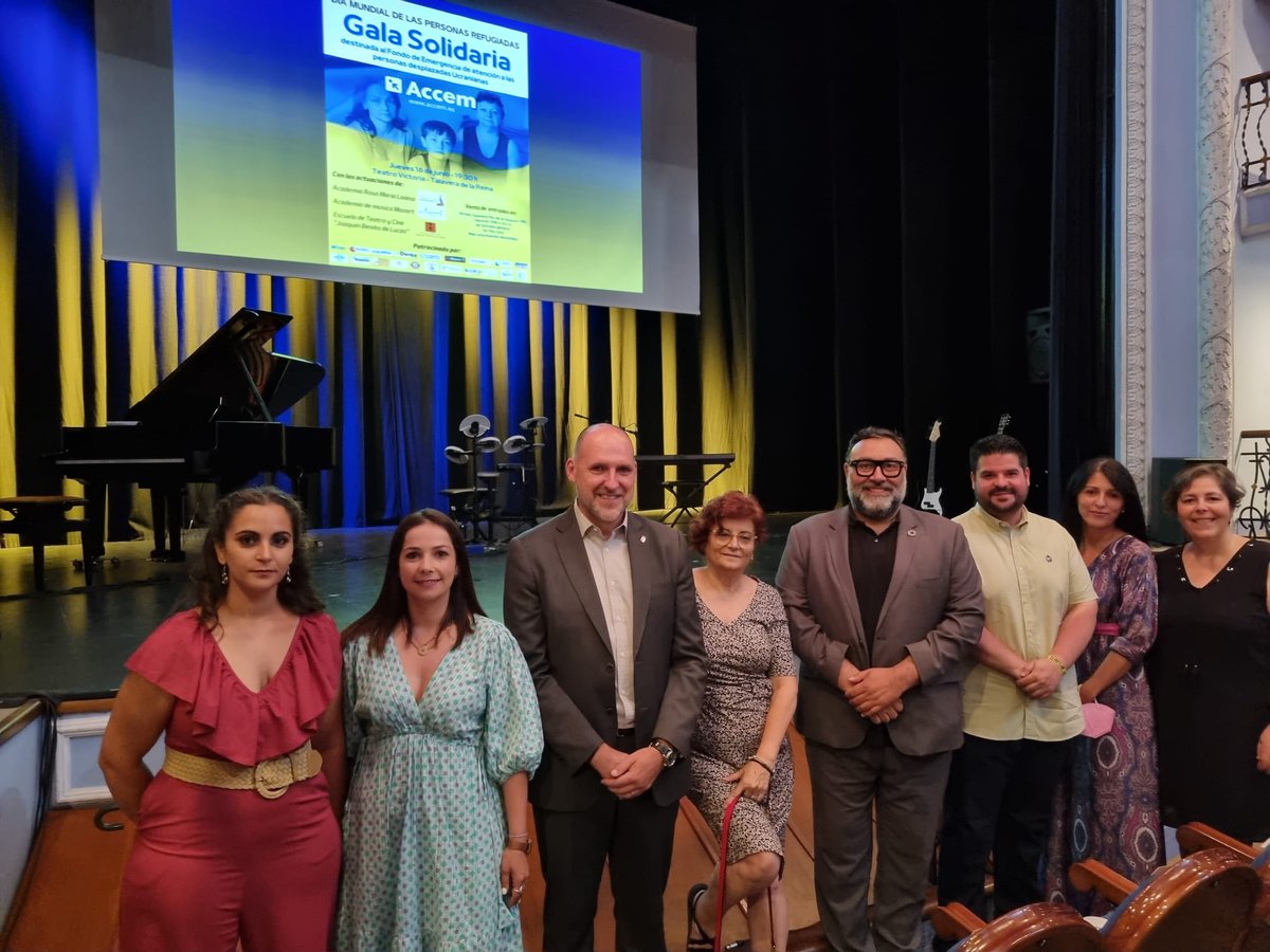 Accem_ong's tweet photo. Agradecemos a todas las personas que nos acompañaron en la Gala Solidaria en #TalaveraDeLaReina destinada al Fondo #EmergenciaUcrania .  Ha sido una noche muy especial para todas y todos. #GraciasATiEsPosible https://t.co/ycZnwCCN44