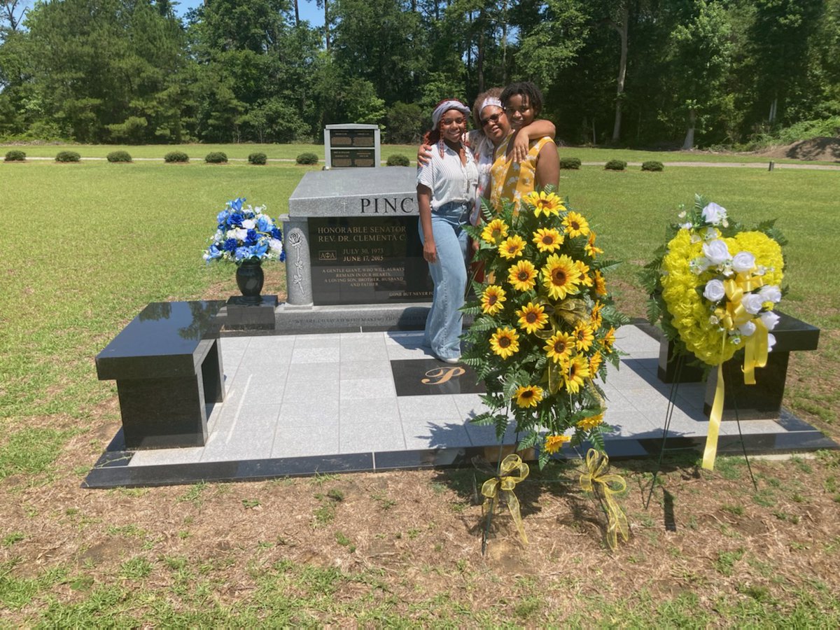 I share this special private moment we had with Clementa today....husband and father. We remember u this day and everyday.❤