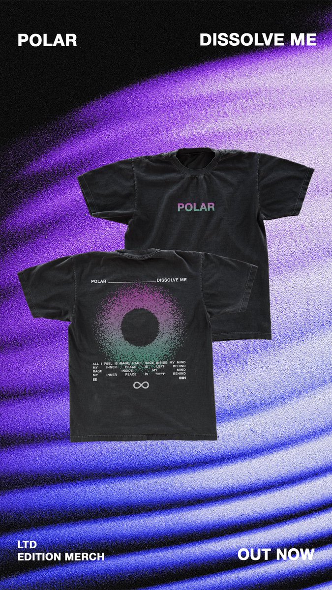 PolarUK's tweet photo. BRAND NEW MERCHANDISE
Available now from the link below:
https://t.co/62nH80GEaQ
#dissolveme https://t.co/ATKa0JfAC6