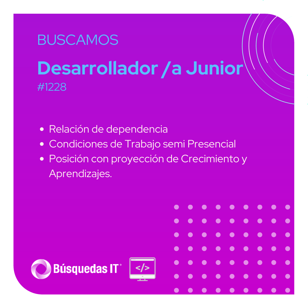 it_busquedas's tweet photo. TÉCNICO DE INFRA JR  💻
Presencial UY 📍

Acá detallamos todo👇
https://t.co/nydZFS8lkm

#EncontrateConElDesafíoQueBuscas #IT #OperationsIT #Infra
#TI #Redes  #Networking https://t.co/FlHTTIS0ED